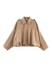 Women Green Suede Jacket Spring Long Sleeve Zipper Oversize Bomber Jackets Chic Female Street Casual Coats