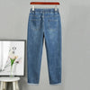 Spring Autumn Jeans Women's Denim Harem Pants Loose Large-size Elastic-waist Vintage Casual Trousers Female Jeans