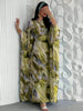 Middle Eastern Pullover Abayas Full Sleeve Loose Evening Dresses Elegant Kaftan Women Jilbabs Islamic Abaya Printed Maxi Dresses