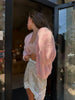 Lazy Style Wool Cardigan Women's Spring and Autumn Loose Round Neck Knitted Short Jacket Soft Long Sleeved Sweater
