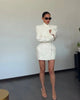 Women Waist Cinching Suit Jacket Elegant V-neck Full Sleeve Single Button Shoulder Pad Slim Coat Lady Commute Outerwear