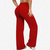 Yoga Wide-Leg Pants for Women High Waist Stretchy Running Gym Pilates Leggings Solid Color Loose Sports Leggings