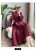 Pleated French Dress for Women In The Spring and Autumn of We Can Deliver One Piece From Stock Maxi Dress for Women