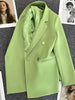 Women Suit Blazer Elegant Coat Spring Autumn Korean Blazer Double Breasted Jacket Solid Ladies Tops Clothes