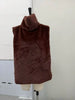 Brown Fluffy Faux Fur Jacket Women Lapel Long Sleeve Loose Warm Coat Winter Lady High Street Outerwear