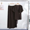 Chic Solid Stand Neck Blazer Jacket Pant Set Women Full Sleeve Shoulder Pads Coat Wide Leg Pants Autumn Commute Outfit