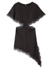 Women Sexy Patchwork Lace Dress Hollow Waist Asymmetrical Mini Dresses Woman Elegant Lady Party Club Evening Dress