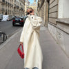Women's Casual Stand Collar Long Over-the-Knee Loose Woolen Coat Women Autumn Woman Clothes Womens Jackets And Coats MJ2