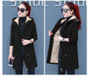 Plus Velvet Thick Lamb Plush Jacket Women Autumn Winter Parkas Lace-Up Of Hooded Loose Long Embroid Trench Coat Female