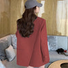 Spring Autumn Style Commuter Suit Women Long Sleeved Casual Loose Solid Color Suit Jacket Clothes Top