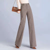 Thickened Woolen Wide-leg Autumn Winter Herringbone Makes It Look Slim Straight-leg Casual Pants Women