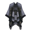 Winter Poncho Women Capes Scarf Imitation Cashmere Ladies Scarves Warm Shawls Wraps Woman Ponchos Bufanda Mujer Foulard