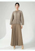 niche design pleated pants for women loose casual wide leg elastic waist trousers spliced tide straight 2DB2555