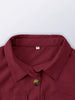 Autumn Winter Dresses for Women Casual Solid Color Button Tie Up Long Sleeved Shirt Dress Blue Green Black Red Woman Clothing