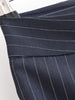 Stripe Pleated Wide Leg Pants For Women Elegant Pockets High Waist Long Trousers Autumn Lady High Street Chic Pants
