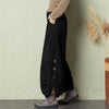 Corduroy Lantern Wide-Leg Pants Women High Waist Trousers Autumn Corduroy Loose Pocket Khaki Black Pants Female