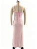 Elegant Satin One Shoulder Ruched Women Maxi Dress Sexy Low Chest Backless Bandage Cinched Waist Mermaid Evening Dresses