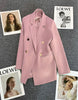 Spring Autumn Long Sleeve Female Blazer Double Button Jacket Ladies Business Work Wear Formal Coat Women Outerwea