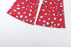 Print Pants Women Casuals Simple Elastic Waist Midnight Street Clubwear Daily Chic Wide-Leg Bottoms