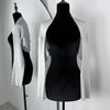 Knitwear 2 Piece-Set Female Vest Ribbed Turtleneck And Casual Patchwork Cover up Outfits Women's Knit Pullover Top