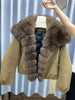 Down Jacket Women Autumn Winter White Goose Down Coat Windproof Warm Puffer Jacket Female Waterproof Feather Real Fox Fur Collar