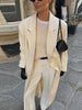 Elegant Solid Women Long Coat Single Breasted Turn-down Collar Loose Full Sleeve Lady Coats Spring Lady Street Outwears