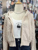 Twisted Flower Knitted Cardigan Sweater Women Autumn Long Sleeve Hooded Zipper Short Coat Streetwear Sweaters Y2K Tops