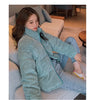 Women Parkas Turtleneck Full Sleeve Thick Coats Short Coat Solid Zipper Spliced Jackets Pocket Casual Elegant Lady Winter