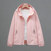 Thin Trench Coat Women Spring Autumn Double Hooded Windbreaker Wind-Proof Waterproof Sports Outwear Female Joker Top