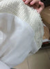 Korean Plaid Tweed Jacket Women White Round Neck Cropped Tassel Coat Autumn Single Breasted Office Lady Outwear