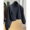 Spring Autumn Windbreaker Women Korean Casual Long Sleeve Short Zipper Coat Female Casual Outerwear Loose Jacket