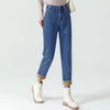 Winter Female High Waist Grunge Thicken Jeans Girls Y2k Clothes Thermal Harem Pants Women Streetwear Black Blue Trousers