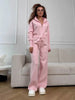 Women's Knit Zip Up Cardigan Wide Leg Pants Set Soft Fabric Cropped Elastic Waist Autumn Winter Sweater