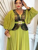 Plus Size African Party Long Dresses for Women Dashiki Ankara Sequin Wedding Evening Gown Elegant Turkey Muslim Maxi Dress