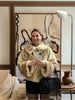 Brown Deer Print Faux Fur Coat Women Y2k Zip‑up Full Sleeves Warm Fluffy Short Jacket Winter Street Party Casual Coats