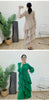 Spring Ruffles Pleated Dress Women Round Neck Flare Sleeves Loose Chic Long Length Female Party Clothes 2DA3391