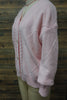 Women V Neck Cable Knit Cardigan Fuzzy Soft Long Sleeve Button Down Loose Casual Fall Winter Pocket Sweater Coat