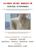 Autumn And Winter 100% Pure Wool Ladies Long Sweater Skirt Semi-High Collar Cashmere Dress Large Knit Bottoming Skirt