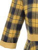 Mock Neck Bowknot Plaid 50s Vintage Dresses for Women 3/4 Length Sleeve Autumn Winter Elegant Pockets Midi Dresses