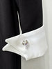 High Street Designer Formal Dresses Women's Shirt Collar Diamonds Beaded Maxi Long Dress