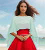 Women's Ladies Wedding Capes Chiffon Jacket Wraps Shrug Bridal Bolero Long Shawl and Wraps Evening Wedding Cover Up