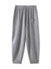 Women Cashmere Pants Autumn Winter Casual Loose Long Bloomers 100% Cashmere Knit Pants Chic Drawstring Pocket Cashmere Trousers