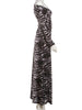 Patchwork Design Long Dress Women Autumn Inclined Shoulder Full Sleeve Skinny Stretch Wild Style Streetwear