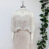 Beaded Mermaid Evening Dress for Women Elegant High Neck Long Sleeves for Women Wedding Party Gown Customized