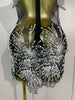 Stock Women Sexy Mesh See Through Pearl Lace Party Mini Dress Celebrate Birthday Photo Shoot Wear Performance Stage Costume