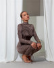 Long Sleeve Ruched Sexy Maxi Dress For Women Autumn Winter Drawstring Turtleneck Bodycon Sexy Long Dress Elegant