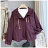 Jacket Women Autumn Korean Long Sleeve Hooded Casual Short Windbreaker Coat Female Outwear Tops Lady