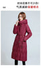 Long Winter Over-The-Knee Overcoat Parka Down Cotton-Padded Jacket Women's Plus Size 100 KG Slim Cotton-Padded Jacket