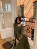 Vintage Knitted Midi Dress Y2K Autumn Slim with Scarf Long Sleeve Dress Female Korean Streetwear Chic All Match Female Vestidos