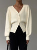 Autumn Sweater Cardigan Coat Women Korean Casual Elegant Long Sleeve Knitted Tops Knitwear Outwear Pull Femme
